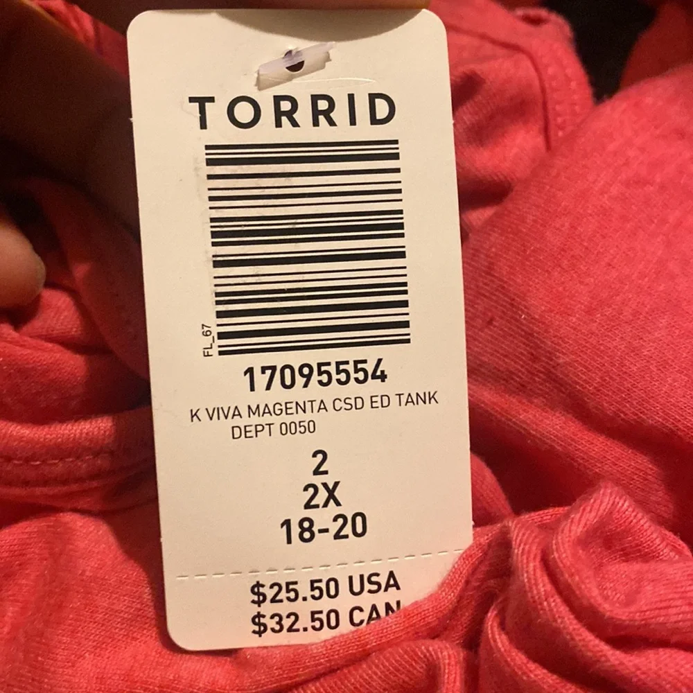 NWT TORRID JERSEY CREW NECK TANK 2X - Picture 4 of 4